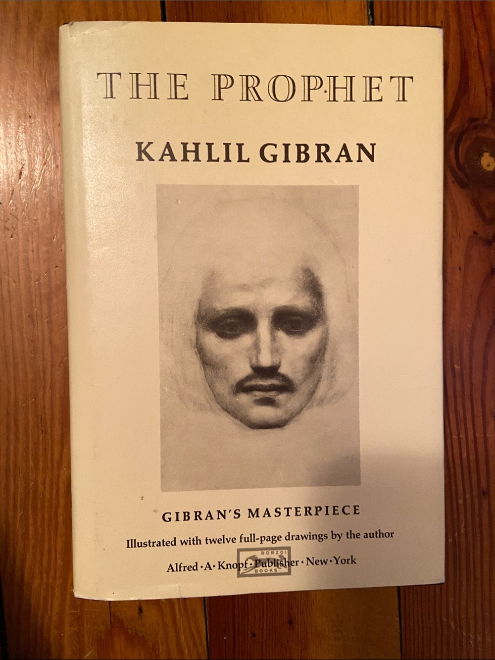 CLASSIC Prophet by Kahlil Gibran hardcover illustrated book portrait face Cover